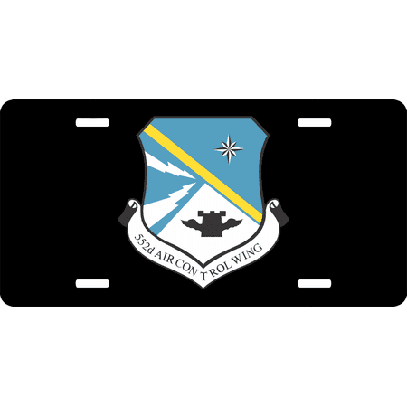 U.S. Air Force 552nd Air Control Wing License Plate