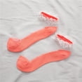 thumbnail image 2 of Wiyuqeen Women's Lace Ankle Socks Ruffle Frilly Socks Soft Mesh Lace Socks Ladies Cute Slouch Socks Breathable Patchwork Socks for Women, 2 of 4
