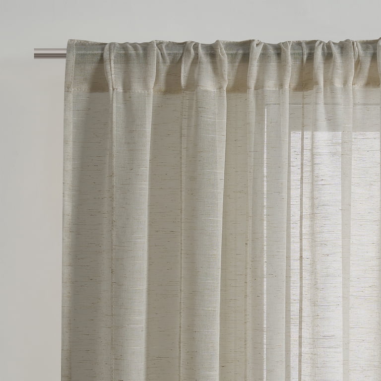 My Texas House Pintucking Stripe Rod Pocket Curtain Panel photo 4