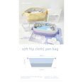 thumbnail image 2 of Wangsaura Patchwork Pencil Bag, High-Capacity Zipper Foldable Stationery Bag, 2 of 6