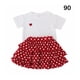 thumbnail image 3 of Minnieouse Fiesta banquete evento niñas corazón patrón manga corta camiseta conjunto verano niños Tops Kit ropa regalo de cumpleaños conjuntos de ropa 90cm, 3 of 6