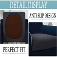 thumbnail image 3 of DEFNES Stretch Jacquard Individual Loveseat Cushion Cover Slipcovers Waterproof Couch Cushion Covers Chair Sofa Seat Protector Covers (Black Gray, 1Pcs), 3 of 5