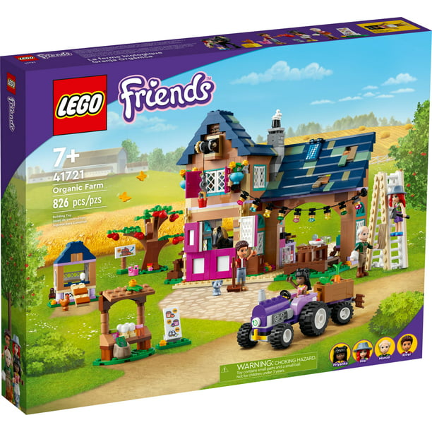 LEGO Friends Organic House Set 41721 with Toy Horse, Stable, Tractor and Trailer Animal Figures, for Kids, Girls and Boys Aged 7+ - Walmart.com