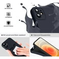 thumbnail image 3 of Liquid Silicone Case for iPhone 12, [Camera Protection] [Anti Fingerprint] [Wireless Charging] 4 Layer Phone Case Protective Cover, Built-in Microfiber Case Cover, 6.1", Black, 3 of 14