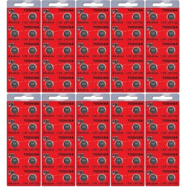 Lr1130 Ag10 1 1130 Lr54 Pack Of 100 Toshiba Button Cell Batteries Exp 24 Walmart Com Walmart Com