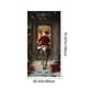 thumbnail image 3 of Christmas Door Cover Santa Claus Print Holiday Party Decoration Polyester Fabric Door Hanging for Home Indoor Outdoor Festive Decor, 3 of 6
