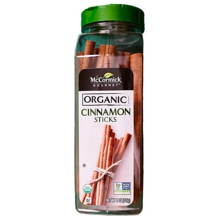 McCormick Organic Cinnamon Sticks, 8 oz - 2 Pack
