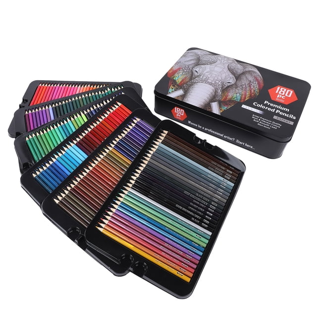 Lápiz De Color Profesional Con Estuche Lápices De Colores Portátiles Adultos Para Niños Niños Dibujo ANGGREK Arte y Manualidades