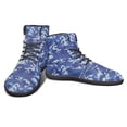 thumbnail image 6 of Wismoutput High-top Leather Barefoot Shoes for Men Wide Toe Box Zero Drop Men's Barefoot Sneakers with Blue Camouflage, 6 of 7