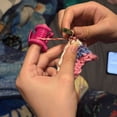 thumbnail image 7 of Yarn Guide Ring for Crocheting – Crochet Tension Ring & Finger Guard, Adjustable Yarn Holder for Knitting Sewing Weaving,Red 1.2"x1.3", 7 of 7