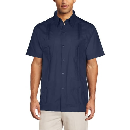- Mojito Collection Men's Short Sleeve Guayabera Shirt