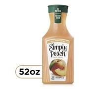 Simply Non GMO All Natural Peach Fruit Juice, 52 fl oz Bottle