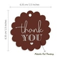 thumbnail image 6 of Inkdotpot Pack Of 50 Thank You Bridal Shower Favor Paper Tags Craft Real Silver Foil Hang Tags, 6 of 7