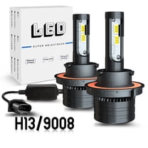 Quayub H13 9008 20000LM LED Headlight Bulbs High-Low Beam Bulbs 6000K White Super Bright Pack of 2