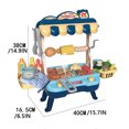 thumbnail image 3 of Sunforu Kitchen Set for Kids,Toddler BBQ Grill Playset with Pretend Smoke Sound Light,Play Food Set Outdoor Camping,Girl and Boy Birthday Gift Blue, 3 of 9