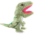thumbnail image 2 of Dinosaur Hand Puppet Toy Green Plush Biting Finger Game with Realistic Expressions for Home, 2 of 5