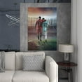 thumbnail image 2 of Póster de las estrellas del fútbol Cristiano Ronaldo y Lionel Messi, decoración de pared (sin marco), 2 of 3