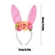thumbnail image 3 of Xihbxyly Diadema con Orejas de Conejo de Pascua, Bonita Decoración de Flores Artificiales, Hecha a Mano, Material Suave, Accesorio para Fiestas de Primavera, Cómoda de Llevar, Perfecta para Pascua y, 3 of 6