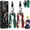 Green+red, variant on 4-in-1 Wire Stripping and Testing Pliers, Heavy-Duty Electrical Pliers & Wire Cutters with Voltage Tester&Alarms, Multi-Function Electrician Tools for Circuit Repair, Outlet Installation (Red)