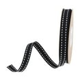 thumbnail image 1 of yuksok Grosgrain Ribbon Gift Wrapping Ribbon for Headband Handmade Craft Bow Making Black, 1 of 9
