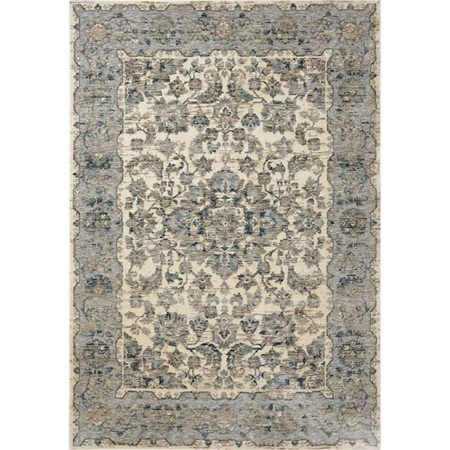 Dynamic Rugs PE283745150 2 Pi 2 Po x 7 Pi 7 Po Nacre 3745 Rectangle Zone de Transition Tapis - 150 Crème