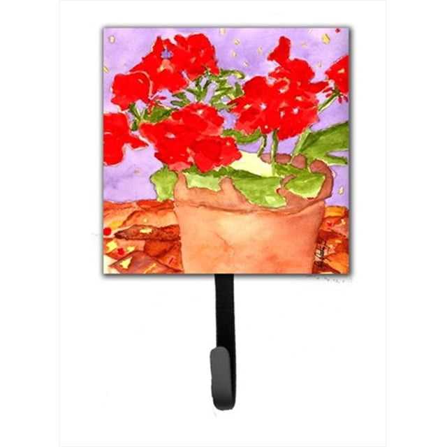 Carolines Treasures RDR2004SH4 4.25 x 7 in. Flower Geranium Leash Or Key Holder