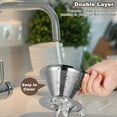 thumbnail image 4 of Pour Over Coffee Dripper - Slow Drip Ultra Fine Double Layer Pour Over Coffee Maker - 304 Stainless Steel Coffee Filter - Paperless Reusable Eco Friendly & Cost Saving,(Middle(2-4CUPS)), 4 of 8