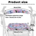 thumbnail image 6 of HELLHERO Waterproof Rollator Seat Back Cover Back Cover Fantasy Tie-Dye Butterfly Theme for Seniors Adult Stain Proof Reusable, 6 of 7