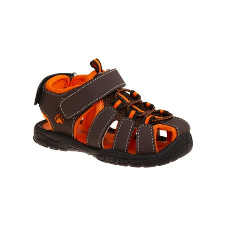 

Rugged Bear Boy Kids Closed-Toe Sport Sandals - Brwn/Orng 4