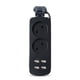 thumbnail image 1 of Power Strip 1200W Extensión eléctrica Socket Office Hotel 4 puertos Teléfono móvil USB Cargador de viaje Adaptador de carga de viajes Suministros de casa 2 Socket, Negro Vogacara HA010016-04B, 1 of 6