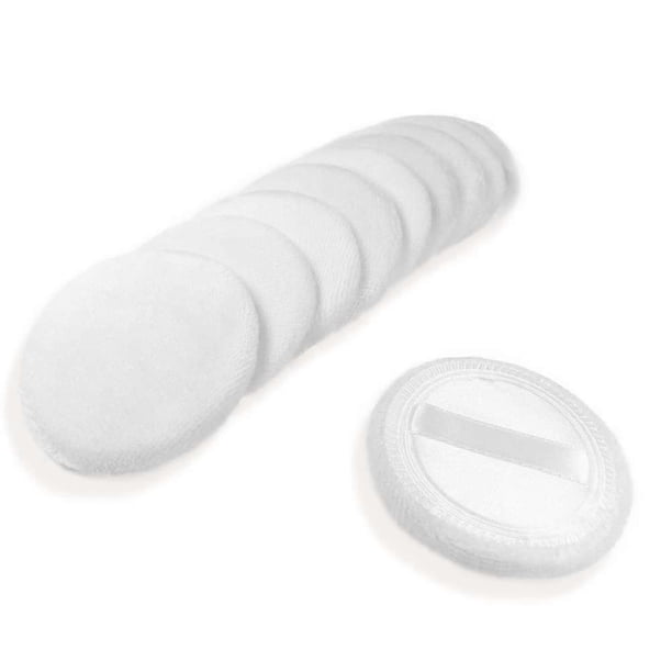 10 Pack Powder Puff Cotton Cosmetic Powder Makeup Puffs Pads Makeup with Ribbon Face Powder Puffs for Loose and Foundation