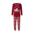 thumbnail image 3 of KOMOO Christmas Pajamas for Family Elk T-shirt Trousers Romper Matching Christmas Family Pajamas Sets Sleepwear, 3 of 9