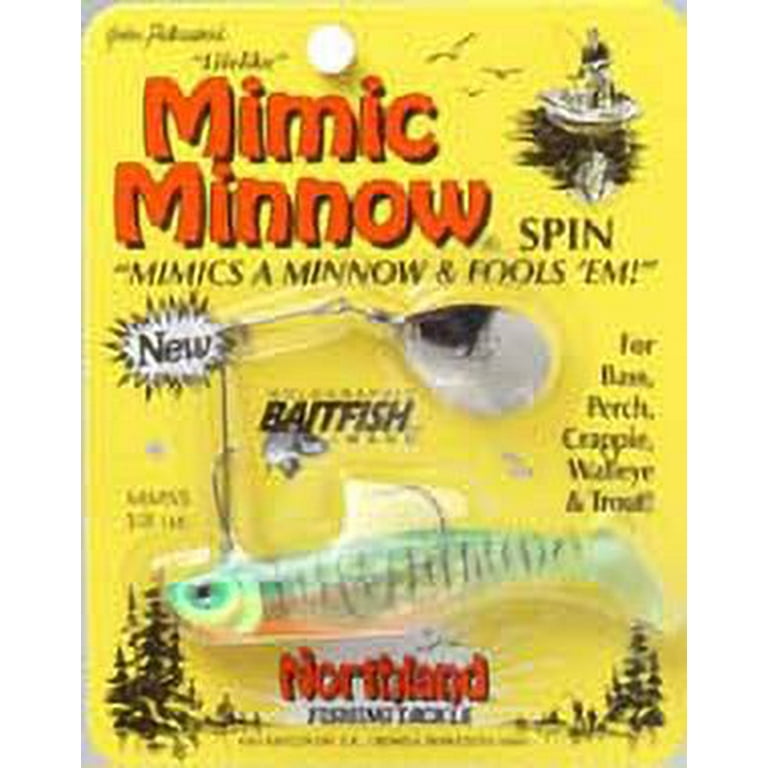 Northland Tackle Mimic Minnow Spin, Spin Jig and Tail, Freshwater,  Firetiger 