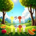 thumbnail image 2 of 8Pcs Multicolour Mini Football Sport Fruit Fork Mini Cartoon Food Picks Children Snack Fruit Fork Fun Bento Picks Mini Cartoon Toothpick Animal Food Picks for Kids Cocktail Picks, 2 of 7