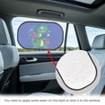 thumbnail image 4 of Yuyamidu Dinosaur Car Rear Window Sun Shade Blue Car Side Window Sunshade Cute Car Sun Shade 2 Pack Foldable Car Window Shades for Kids Boys Car Accessories, 4 of 7