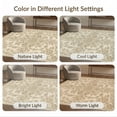 thumbnail image 7 of ODIKA Bathroom Faded Ornate Petal Cluster Vintage Passage Pile for Home Office, Gaming Room, Under Desk, Non-Slip Chair-Friendly, 7 of 7