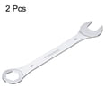 thumbnail image 3 of Uxcell 30mm 6-Point Thin Combination Wrench Double Ended Box and Open End Chromes Plated Steel, Silver 2Pcs, 3 of 7