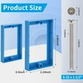 thumbnail image 3 of Single Gang Receptacle Outlet Box Extenders 1/2",Include 2Screws (6-32 x 1.25),Electrical Outlet Extender for Electrical Outlet Box & Electrical Outlet Switches, Blue (Pack of 1), 3 of 5