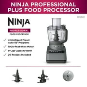 Ninja Professional 72 cup 3-Speed Food Processors, Gray Auto-Iq 4 Presets
