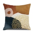 thumbnail image 3 of Funda de cojín de 45 x 45, juego de 4 fundas de cojín para sofá, almohadas decorativas, juego de cojines de lino con estampado geométrico para sofá, sala de estar, dormitorio t, 3 of 5