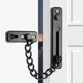 thumbnail image 2 of Cerradura de cadena antirrobo de seguridad de puerta de acero inoxidable con tornillos para hotel Homeblack Rojo Verde Cocina, Decoración y Otros, 2 of 3