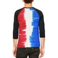 thumbnail image 2 of Color Me French Mens Raglan T Shirt White-Black X-LG, 2 of 2