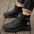 thumbnail image 3 of Men's Winter High Top Casual Boots, Side Zipper Warm Snow Boots, Non Slip Outdoor Walking Boots for Daily Wear, 3 of 3