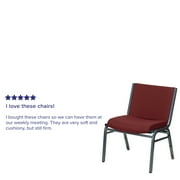 Flash Furniture HERCULES Series Big & Tall 1000 lb. Rated Burgundy Fabric Stack Chair
