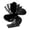 Black, variant on SDNall Stove Fan Wood Stove Fan Fireplace Fan Heat-powered Fan With 4 Blades