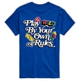 thumbnail image 2 of Uno - Play By Your Own Rules - Men's Short Sleeve Graphic T-Shirt, 2 of 4