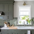 thumbnail image 3 of DEWOO 10-Sheet Upgraded Thicker Peel and Stick Kitchen Backsplash Tiles,Waterproof Self-Adhesive Vinyl Wall Tile Fish Scale Mosaic Design,for Bathroom,Fireplace and RV(White Green,12"×12"), 3 of 13