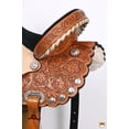 thumbnail image 6 of 14" Western Horse Saddle American Leather Treeless Trail Barrel Hilason, 6 of 7