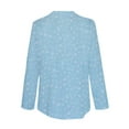 thumbnail image 5 of Fridja Chemise Femme Courte Mini Robe à Manches 3/4 Imprimé Couleur Patchwork Chemise, 5 of 5
