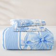 thumbnail image 5 of Manfei Blue Princess Bow Quilt Full For Girls,Letter U Initial Full Bedspread Sets For Kids,3-Piece, 5 of 7